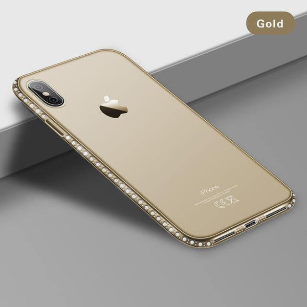Planet Gates Gold / For iPhone 6 6s USLION Diamond Bling Transparent Phone Case Cover for iPhone 6 6S 8 7 Plus Soft TPU Clear Cover For iPhone X XR XS Max 5 5s SE