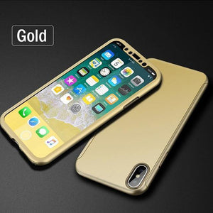 Planet Gates Gold / For iPhone 8 Plus ZNP 360 Degree Shockproof Case For iPhone X XR XS Max 8 7 6 6s Plus Full Cover Phone Case For iphone 6 6s 7 8 Cases With Glass