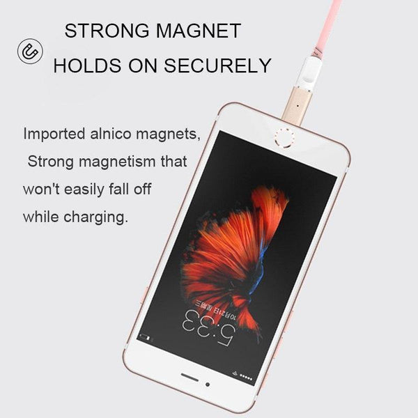 Planet Gates Gold for iPhone Magnetic Adapter Data For iPhone XR XS Max X 8 7 6S 6 Plus 5 5S SE Metal Plug Mobile Phone Charger Charging Converter Adapters