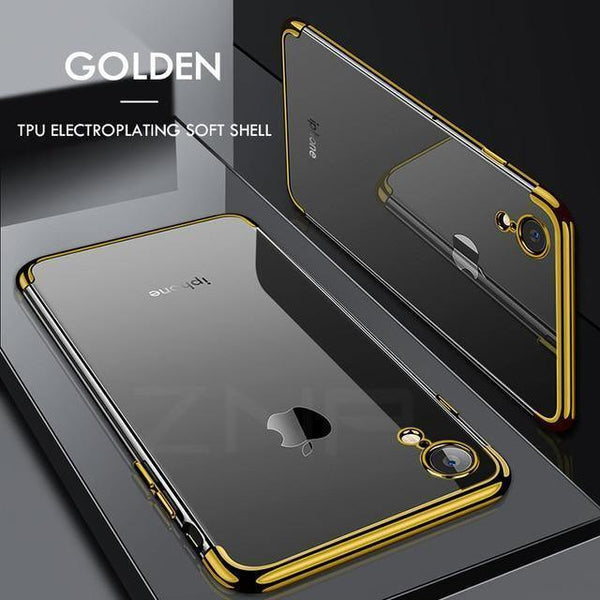 Planet Gates Gold / For iphone X ZNP Luxury Slim Silicone Cover Case For iPhone X XS Max XR Cases Soft TPU Plating Phone Case For iPhone X XR XS Max Case Shell