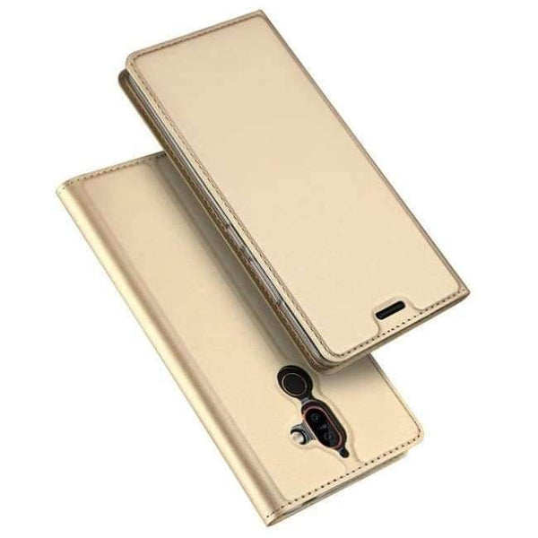 Planet Gates Gold / For Nokia 7 Plus Nokia 7 Plus Luxury Case Luxury PU Leather Kickstand Flip Cover For Nokia7 Plus Phone Cases 6.0"Inch