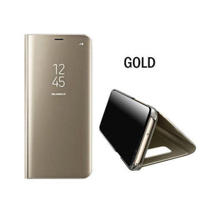 Planet Gates Gold / For Samsung A7 2018 Smart Mirror Flip Phone Case For Samsung Galaxy S9 S8 S7 S6 Edge Plus View Cover For Note 9 8 J5 J7 A5 A6 A7 A8 2017 2018 Case
