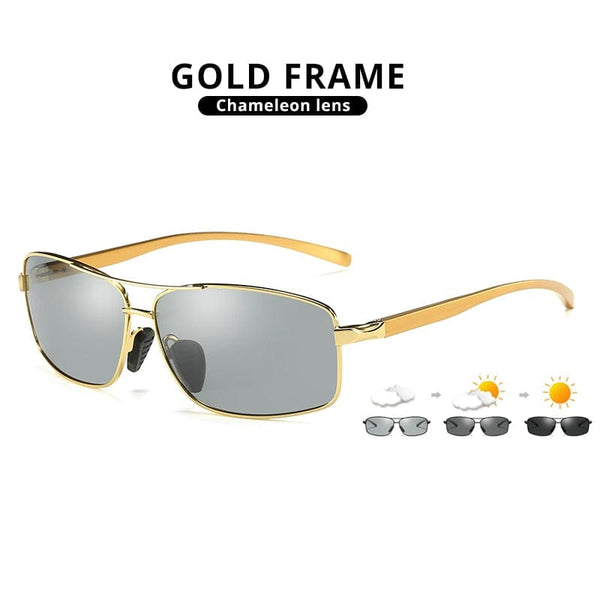 Planet Gates Gold frame / China / LIOUMO LIOUMO Top Photochromic Sunglasses Men Women Polarized Chameleon Glasses Driving Goggles Anti-glare Sun Glasses zonnebril heren
