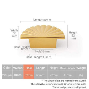 DIY Semi-Circular Shape /Door Knob European Antique Furniture Handles Sector Drawer Pulls Kitchen Cabinet Gold Knobs and Handles