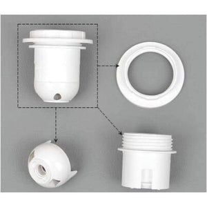 Planet Gates Gold IWHD DIY Fitting E27 Lamp Bulb Holder E14 Black White 110v-220v Lighting Accessory Fitting E27 Socket Base Portalmapara