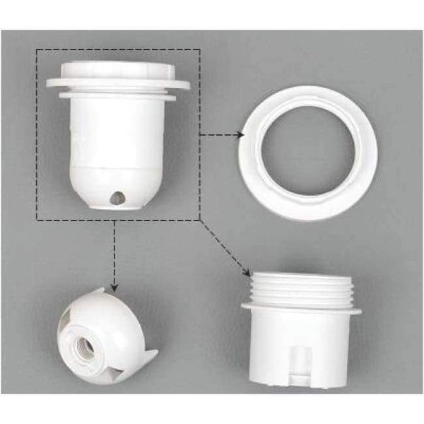 Planet Gates Gold IWHD DIY Fitting E27 Lamp Bulb Holder E14 Black White 110v-220v Lighting Accessory Fitting E27 Socket Base Portalmapara