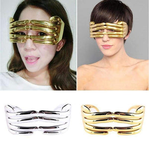 Planet Gates Gold JackJad 2018 Fashion Women Mask Finger Shape Funny Style Eyewear Frame Party Club New Brand Design Halloween Eyeglasses Glasses