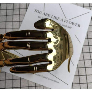 Planet Gates Gold JackJad 2018 Fashion Women Mask Finger Shape Funny Style Eyewear Frame Party Club New Brand Design Halloween Eyeglasses Glasses