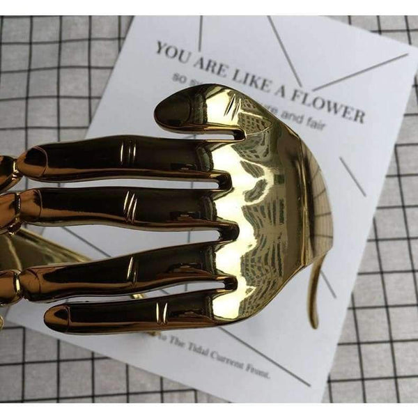 Planet Gates Gold JackJad 2018 Fashion Women Mask Finger Shape Funny Style Eyewear Frame Party Club New Brand Design Halloween Eyeglasses Glasses