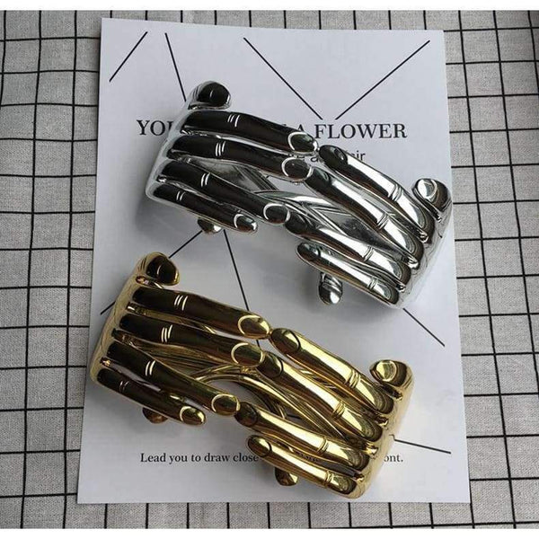 Planet Gates Gold JackJad 2018 Fashion Women Mask Finger Shape Funny Style Eyewear Frame Party Club New Brand Design Halloween Eyeglasses Glasses