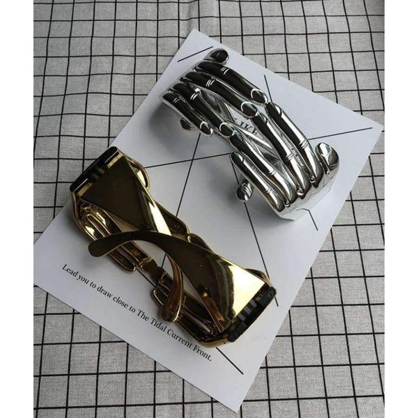 Planet Gates Gold JackJad 2018 Fashion Women Mask Finger Shape Funny Style Eyewear Frame Party Club New Brand Design Halloween Eyeglasses Glasses