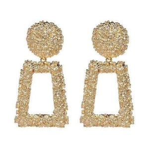 JUJIA good quality wholesale women statement earring fashion geometric metal Earrings for women jewelry earring