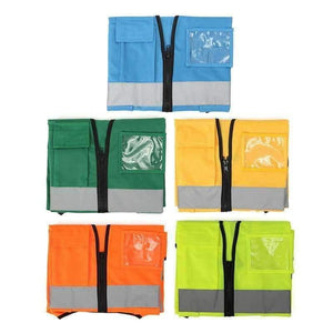 Planet Gates Gold / L High Visibility Clothing Clothing Safety Reflective Vest L,XL,5 Color Night Work Security Traffic Cycling