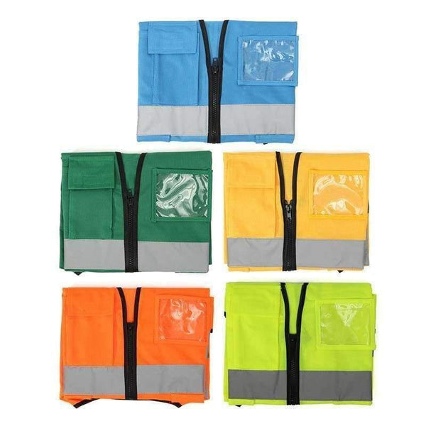 Planet Gates Gold / L High Visibility Clothing Clothing Safety Reflective Vest L,XL,5 Color Night Work Security Traffic Cycling