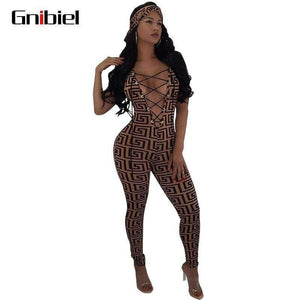 Planet Gates Gold / L Jumpsuits for Women Sexy 2018 Summer New Arrival High Street Style Elegant Camisole Deep V Frenulum Jumpsuit Rompers