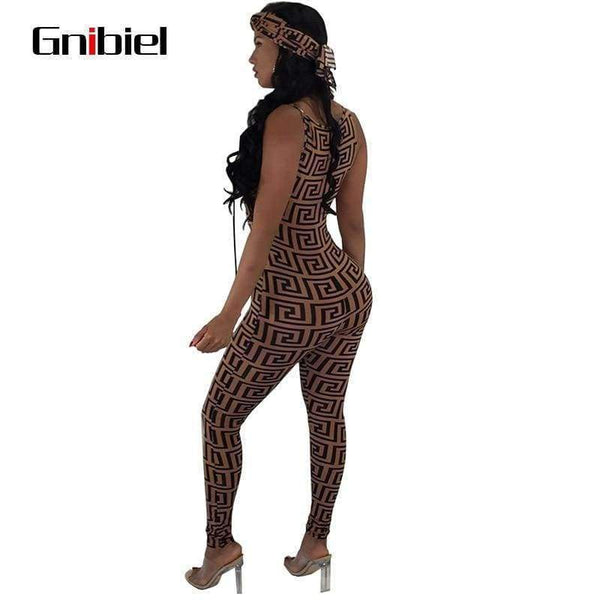 Planet Gates Gold / L Jumpsuits for Women Sexy 2018 Summer New Arrival High Street Style Elegant Camisole Deep V Frenulum Jumpsuit Rompers