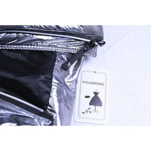 Planet Gates Gold / L White Fur Collar Coat Winter Jacket Women Long Down Parkas Female Warm Hooded Jacket Coat Silver Gray 2018 New FICUSRONG