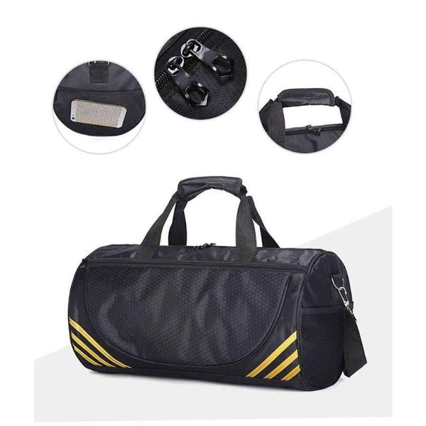 Planet Gates Gold Large Fitness Gym Sport Bags Men and Women Waterproof Sports Handbag Outdoor Travel Camping Multi-function Bag
