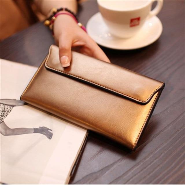 Planet Gates Leather Women Wallet Female Clutch Bags Cow Leather Coin Purse Credit Card Holder Quality carteira