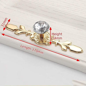 Luxury Diamond Crystal Handles Shoe Box Cabinet Handles Closet Door  Drawer Knobs Wardrobe Pulls Pullers With Screws Hardware