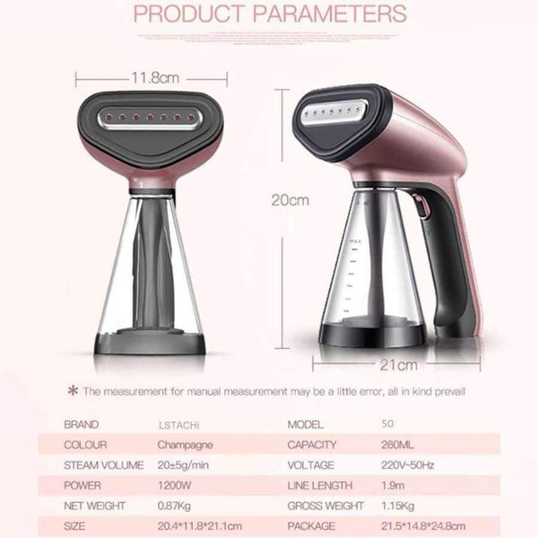 Planet Gates gold LSTACHi Garment Steamer High Quality Portable Clothes Iron Steamer Brush For Home Humidifier Facial Steamer Household appliances