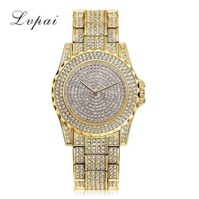 Planet Gates Lvpai Top Brand Silver Luxury Women Dress Watch Rhinestone Ceramic Crystal Quartz Watches Magic Women Wrist Watch Female LP033