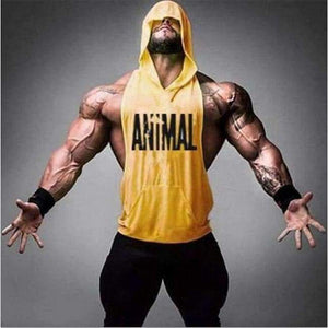 Planet Gates Gold / M Animal Fitness Stringer Hoodies Muscle Shirt Bodybuilding Clothing Gyms Tank Top Mens Sporting Sleeveless T shirts