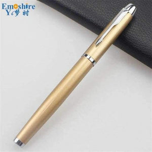 Planet Gates Gold Metal Ballpoint Pen Office & School Supplies Stylus Pens Pencils Writing Supplies Roller Ball Point Pens Nice Gift P416