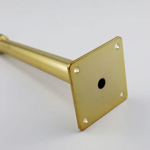 Gold Metal Furniture Leg Cone Tube Inclined Sofa Foot For Cabinet Table Legs Rubber Foot Screw Furniture Accessories