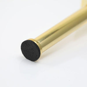 Gold Metal Furniture Leg Cone Tube Inclined Sofa Foot For Cabinet Table Legs Rubber Foot Screw Furniture Accessories