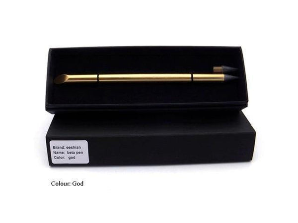 Planet Gates Gold Metal Inkless Beta Pens Without Ink No-ink Painting Writing Papelaria Caneta Office & School Supplies