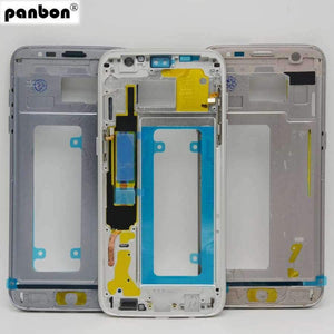 Planet Gates gold Middle frame for Samsung Galaxy S7 edge G935 G935F Back Bezel Housing Case Free Tools Replacement Parts