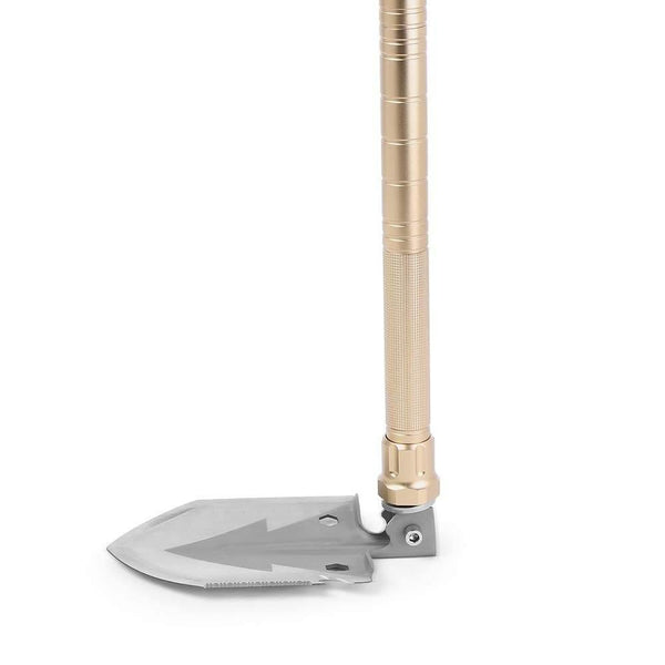 Planet Gates Gold Multifunctional Military Folding Shovel With Carrying Bag Army Multi-Tools Portable Outdoor Camping Hiking Tools