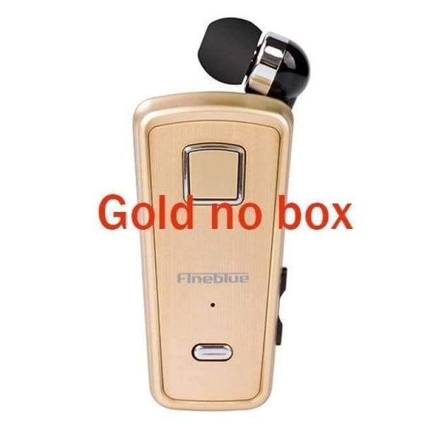 Planet Gates Gold no box / China Retractable Wireless Bluetooth Earphone Handsfree Headset Stereo Headphone Mic Phone Call with retail box
