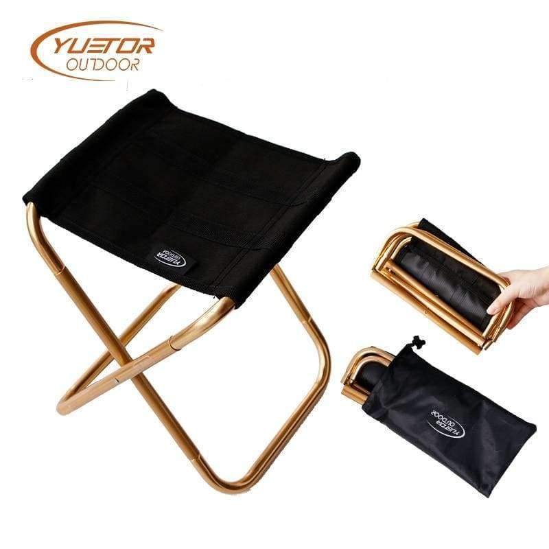 Planet Gates gold OUTDOOR Folding Camping Chair Portable Lightweight Fishing Chair 7075 Aluminum Picnic Chairs with Storage Bag