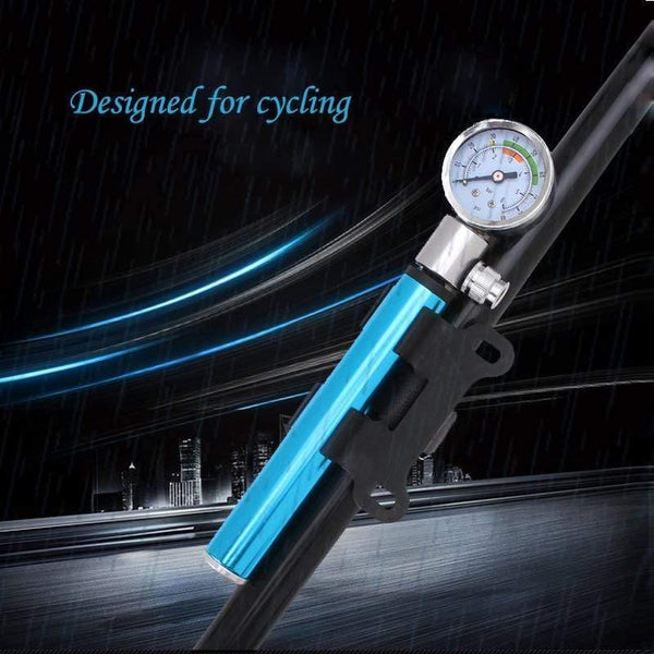 Planet Gates Gold Portable Cycling Bike Air Pump Tyre Tire Ball Stroke Gas Mouth Bicycle Pump Tools  Alloy Tire Inflator Air Needle