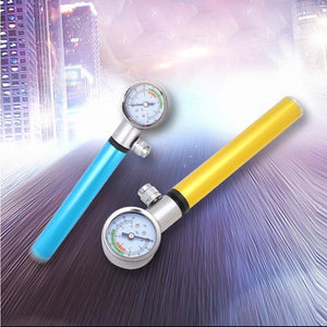 Planet Gates Gold Portable Cycling Bike Air Pump Tyre Tire Ball Stroke Gas Mouth Bicycle Pump Tools  Alloy Tire Inflator Air Needle