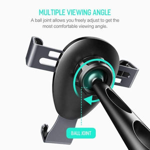 Planet Gates Gold Quality Gravity Metal Car Phone Holder, Linkage Aluminum Alloy Adjustable Mobile Phone holder For Car Stand Bracket