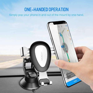 Planet Gates Gold Quality Gravity Metal Car Phone Holder, Linkage Aluminum Alloy Adjustable Mobile Phone holder For Car Stand Bracket