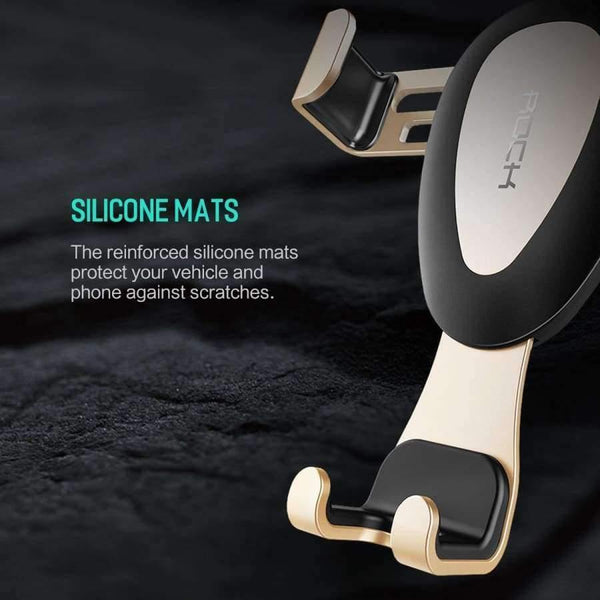 Planet Gates Gold Quality Gravity Metal Car Phone Holder, Linkage Aluminum Alloy Adjustable Mobile Phone holder For Car Stand Bracket