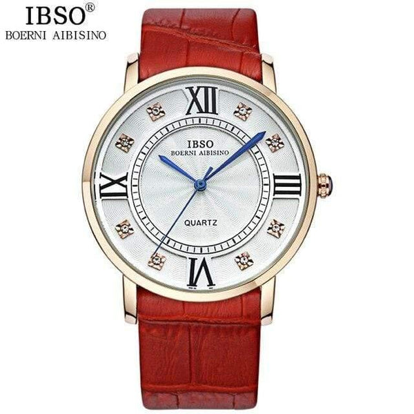Planet Gates Gold red men Watch Fashion Women Watches Business Luxury Genuine Leather Strap Watch Men Relojes Hombre