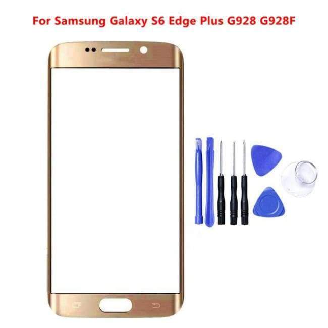 Planet Gates blue S6 Edge Replacement LCD Front Touch Screen Panel Outer Glass Lens For Samsung Galaxy S6 edge Plus G9280 G928H/F With Free Tools