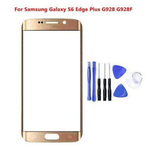 Planet Gates gold S6 Edge plus Replacement LCD Front Touch Screen Panel Outer Glass Lens For Samsung Galaxy S6 edge Plus G9280 G928H/F With Free Tools