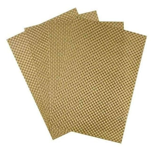 Planet Gates Gold Set of 4 PVC Cross Weave Placemats for Dining Table Runner Linen Place Mat in Kitchen Accessories Cup Coaster Pad