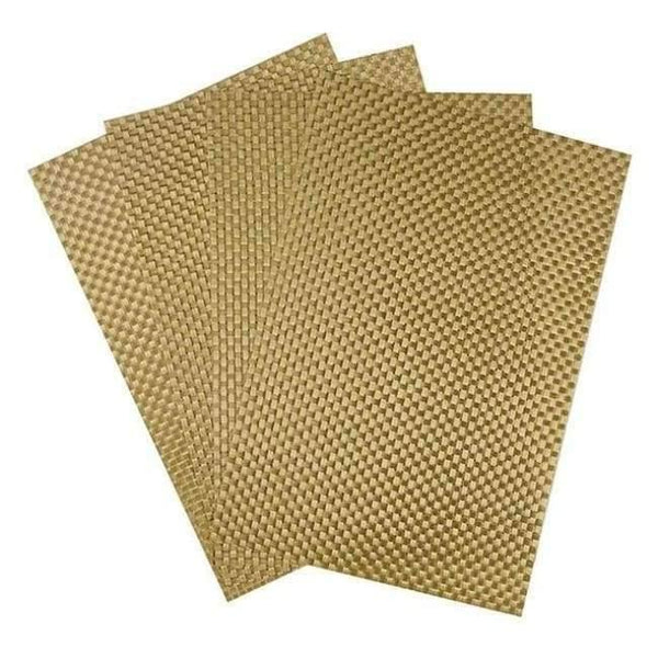 Planet Gates Gold Set of 4 PVC Cross Weave Placemats for Dining Table Runner Linen Place Mat in Kitchen Accessories Cup Coaster Pad