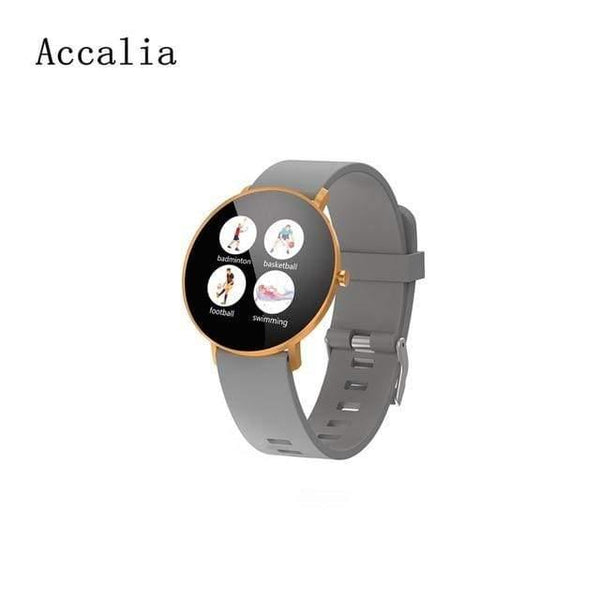 Planet Gates gold silica Smart watch Full Screen Touch GPS Tracker Heart rate Blood Pressure Monitor Smart Wristband Sport Smart bracelet