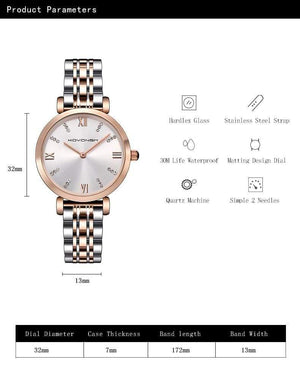 Planet Gates Gold Silver Gray Women Watches Lady Watch Stainless Steel Dress Women Watch Quartz Wrist Watches Gift Present Dropshipping