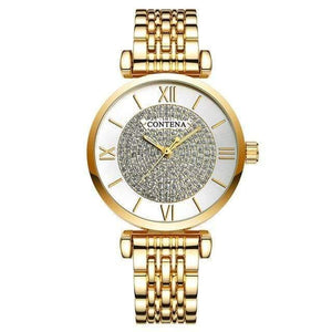 Planet Gates gold Silver Women Watches Top Brand Luxury Crystal Women's Watches Full Steel Ladies Watch Women Clock reloj mujer