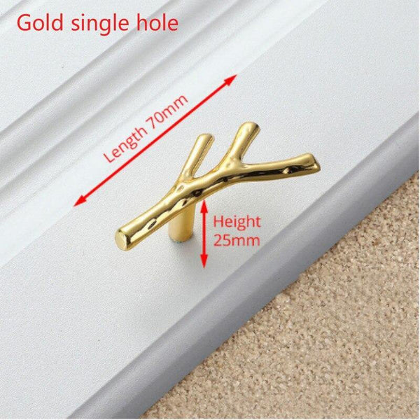 96/128mm Fashion Tree Branch Furniture Handle Drawer Knobs Black Silver Bronze Kitchen Cabinet Handles Door Pulls Hardware