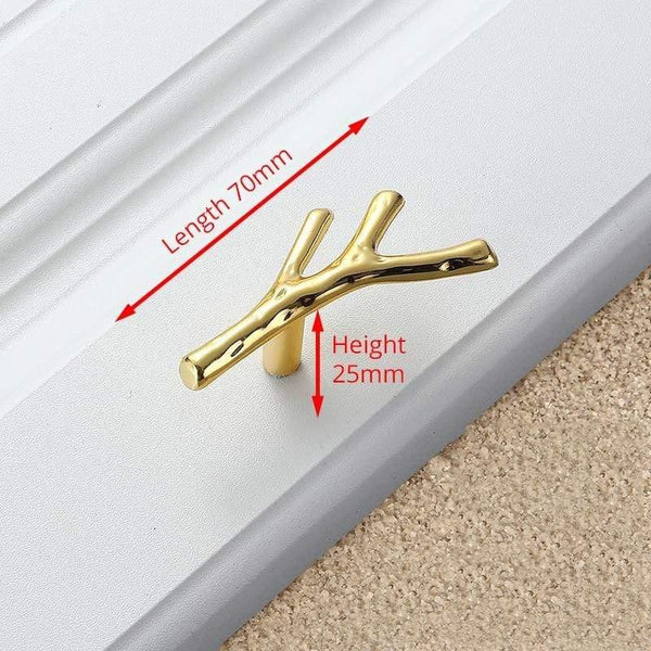 Fashion Tree Branch Furniture Handle 96mm 128mm Black Silver Bronze Kitchen Cabinet Handles Drawer Knobs Door Pulls Hardware